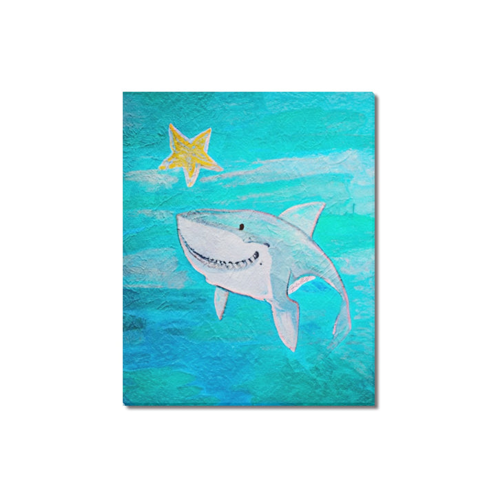 Baby Shark Frame Canvas  16"x20"(Made in USA)