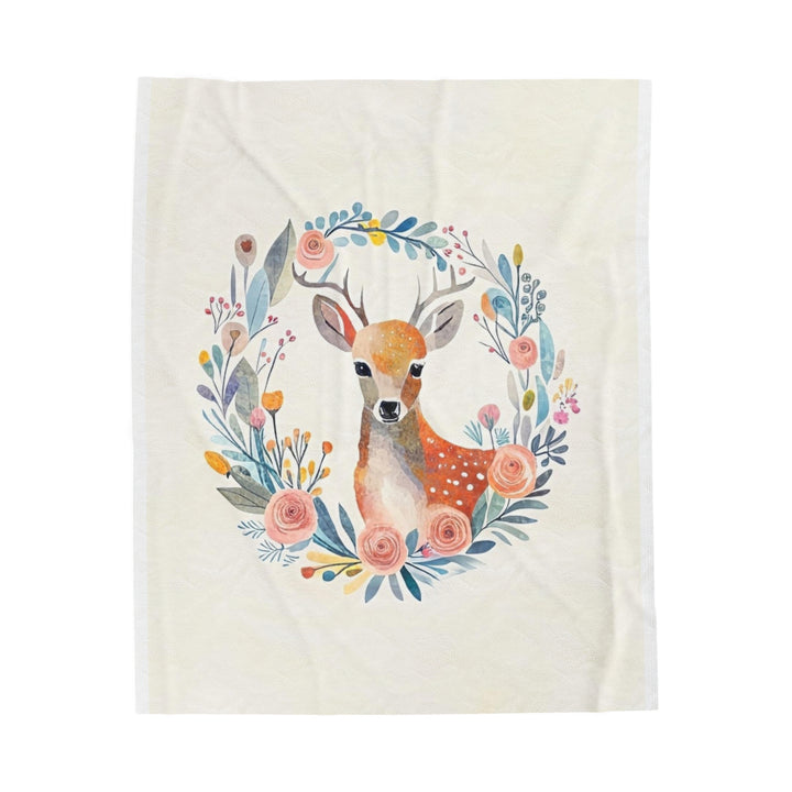 Velveteen Plush Deer Blanket