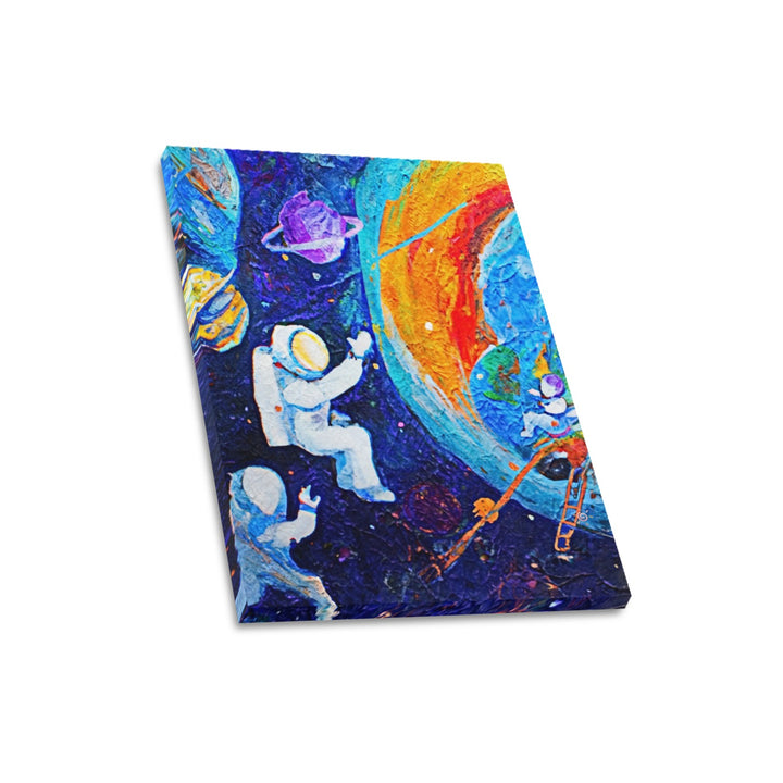 Astronaut in space Canvas Print 16"x20"(Made in USA)