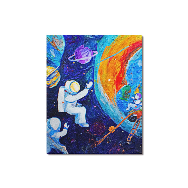 Astronaut in space Canvas Print 16"x20"(Made in USA)