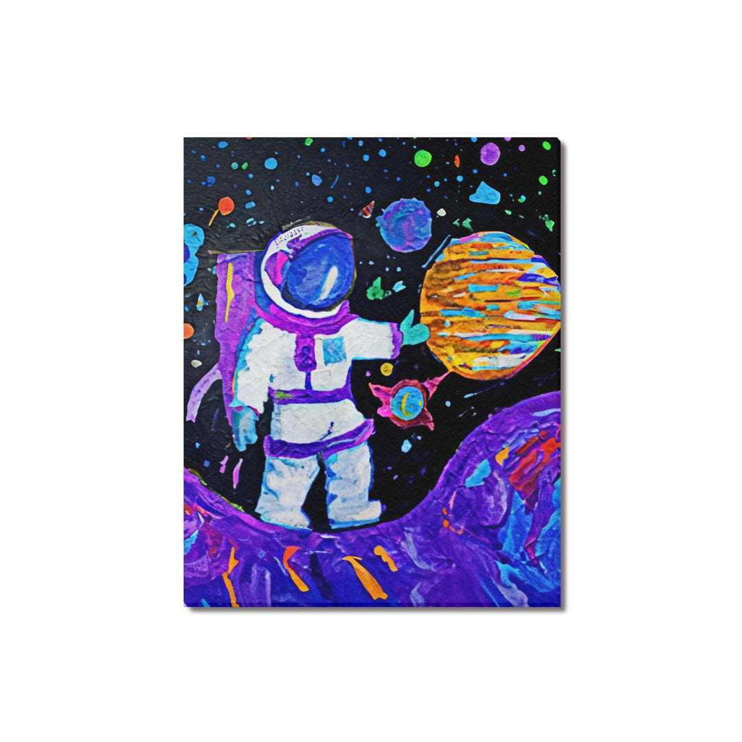 Girl Astronaut Frame Canvas 16"x20"(Made in USA)