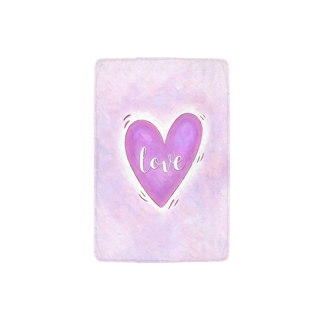 Love Heart Ultra-Soft Micro Fleece Blanket 32"x48"