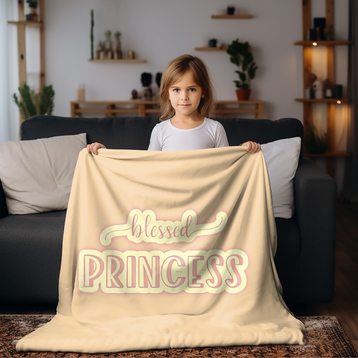 Vintage Blessed Princess Ultra-Soft Micro Fleece Blanket 32*48