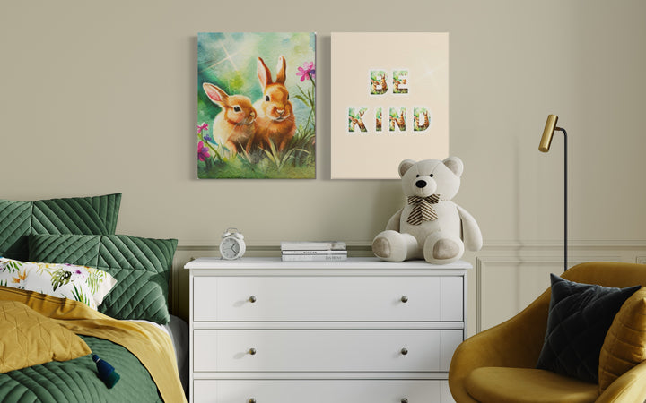 Adorable Bunnies Canvas 16"x20"(Made in USA)