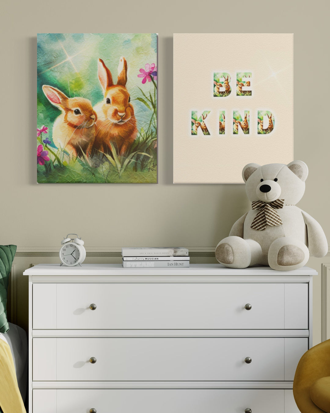 Adorable Bunnies Canvas 16"x20"(Made in USA)