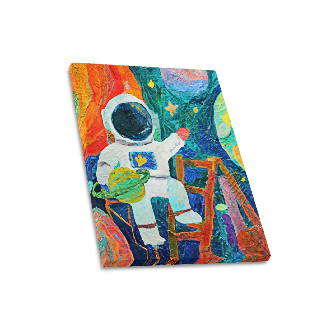 Astronaut in space Canvas Print 16"x20"(Made in USA)