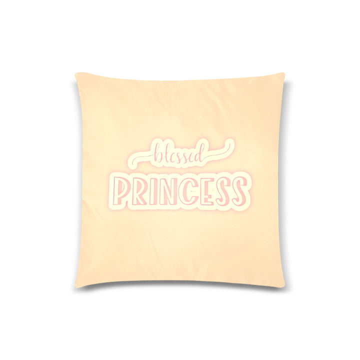 Vintage Blessed Princess Throw Pillow Cover 18"x 18" (Two Sides)