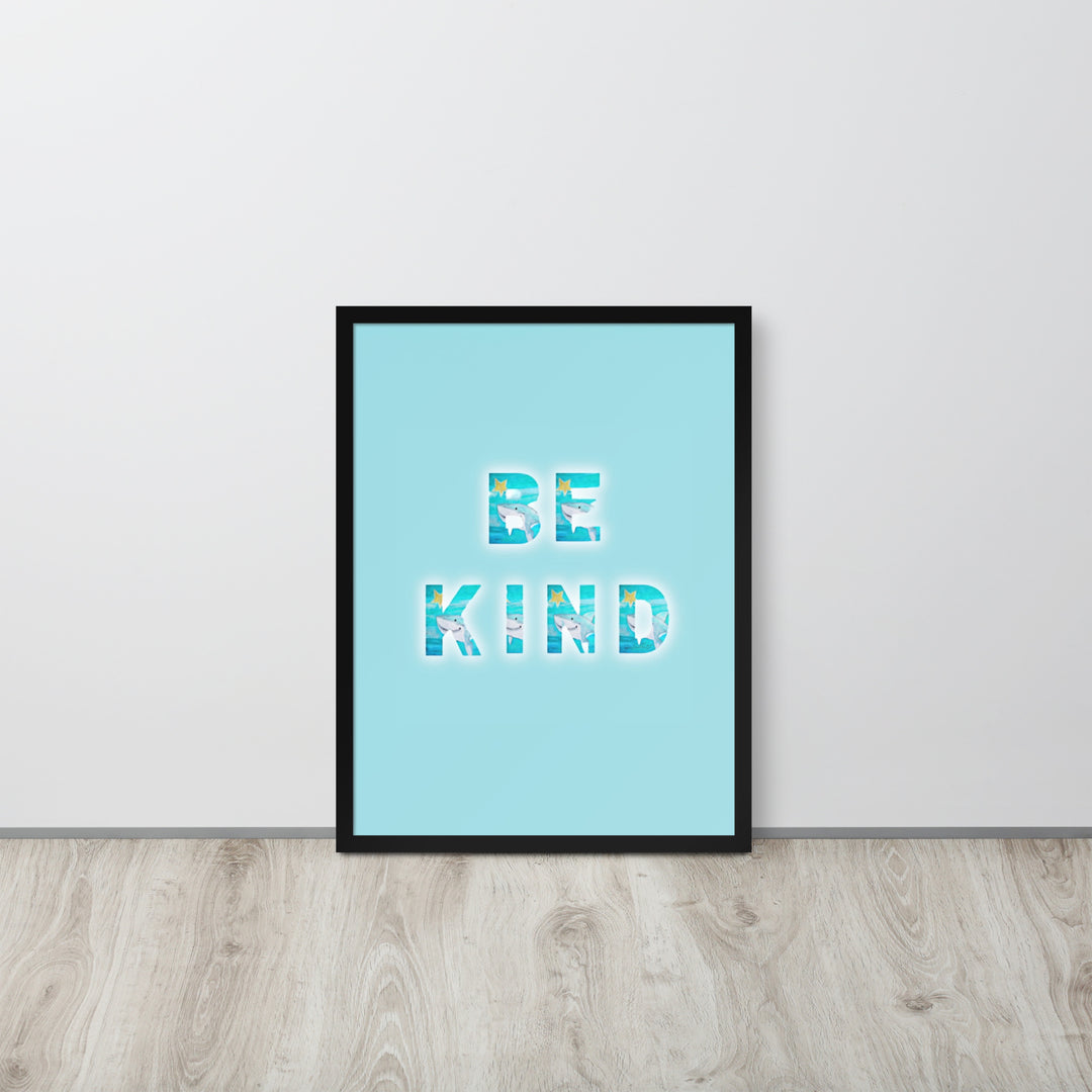 Be Kind Baby Shark with Frame