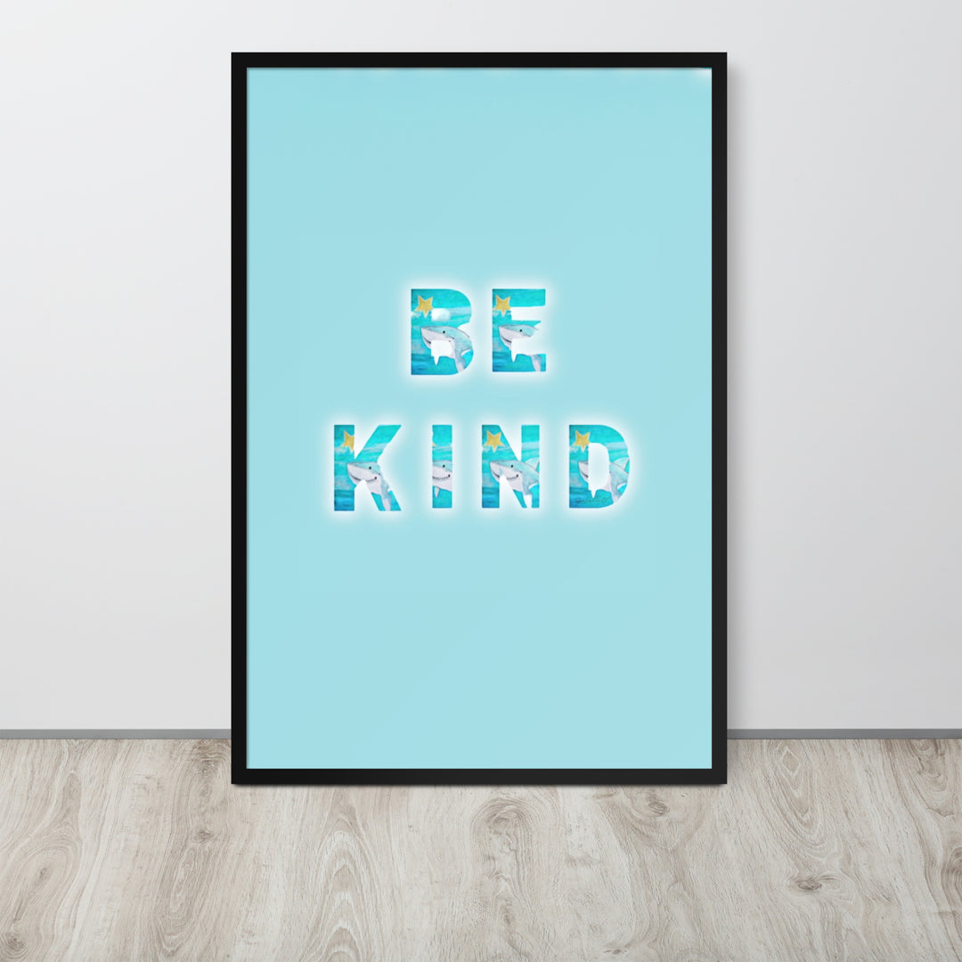 Be Kind Baby Shark with Frame