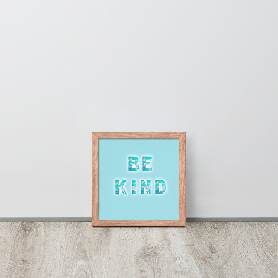 Be Kind Baby Shark with Frame