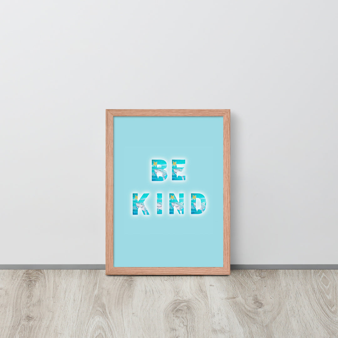 Be Kind Baby Shark with Frame