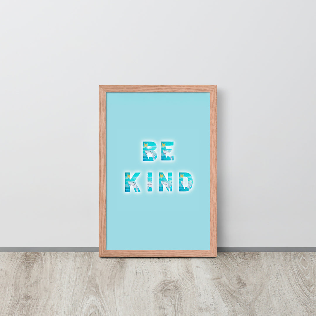 Be Kind Baby Shark with Frame