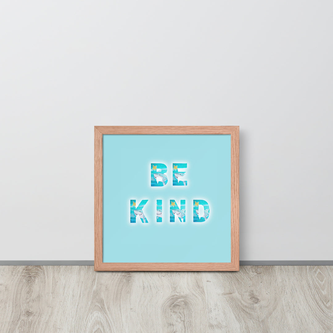 Be Kind Baby Shark with Frame