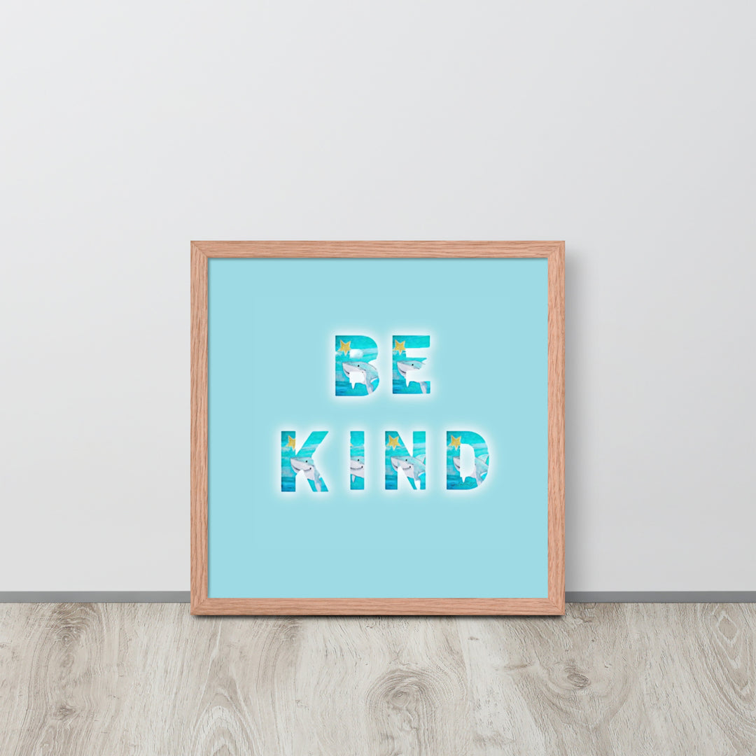 Be Kind Baby Shark with Frame