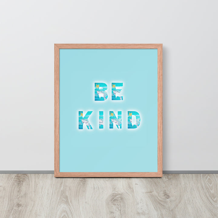 Be Kind Baby Shark with Frame