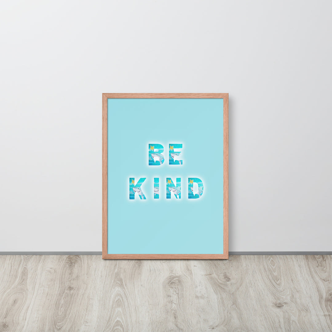 Be Kind Baby Shark with Frame