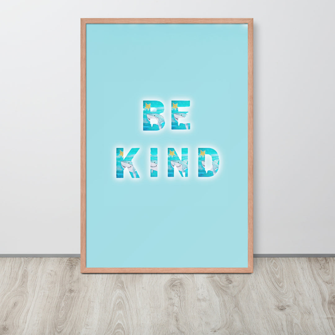 Be Kind Baby Shark with Frame