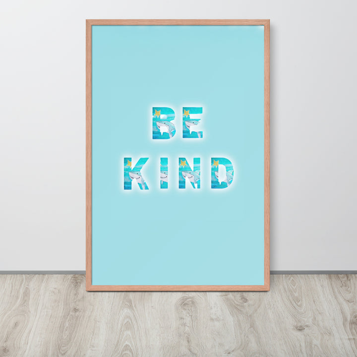 Be Kind Baby Shark with Frame