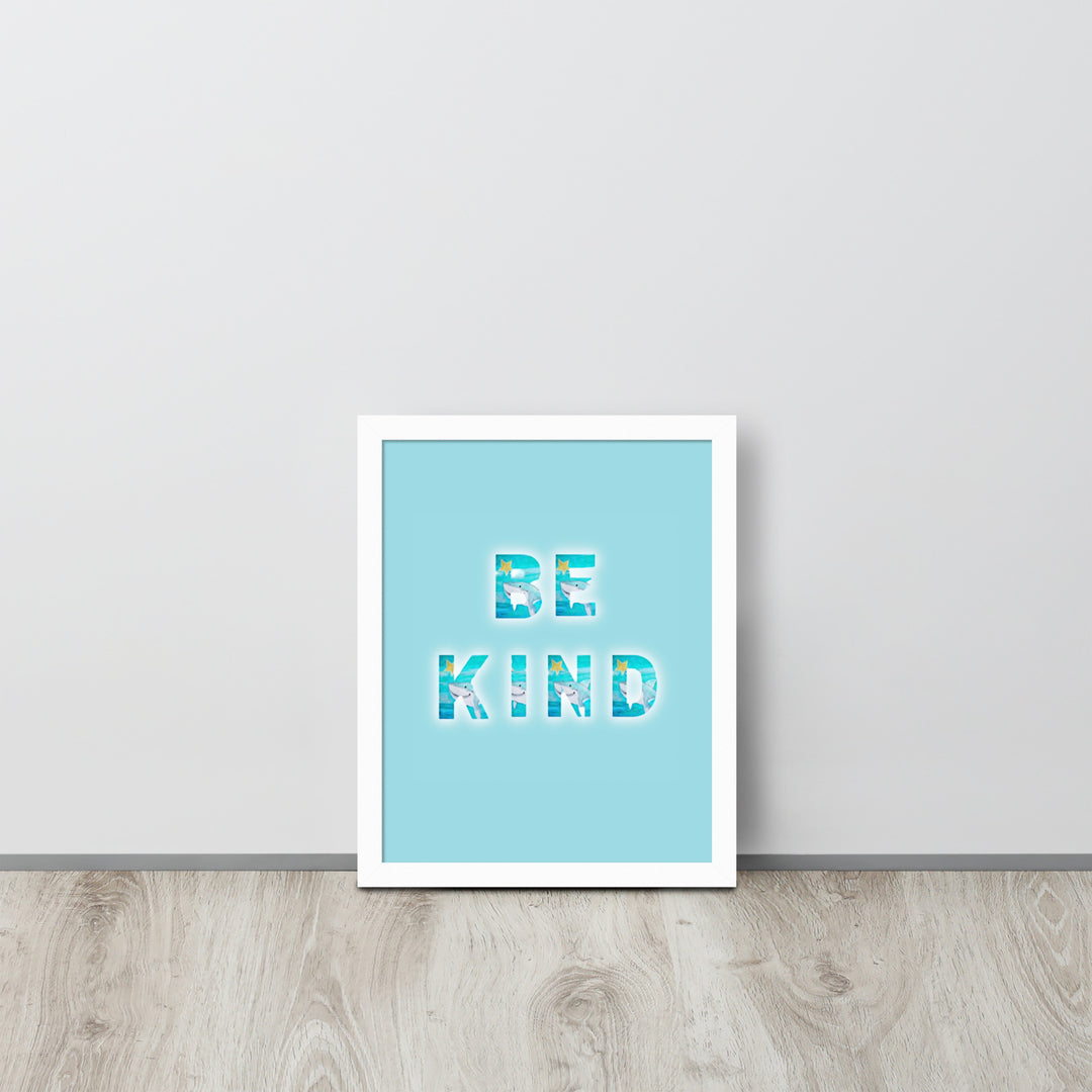 Be Kind Baby Shark with Frame