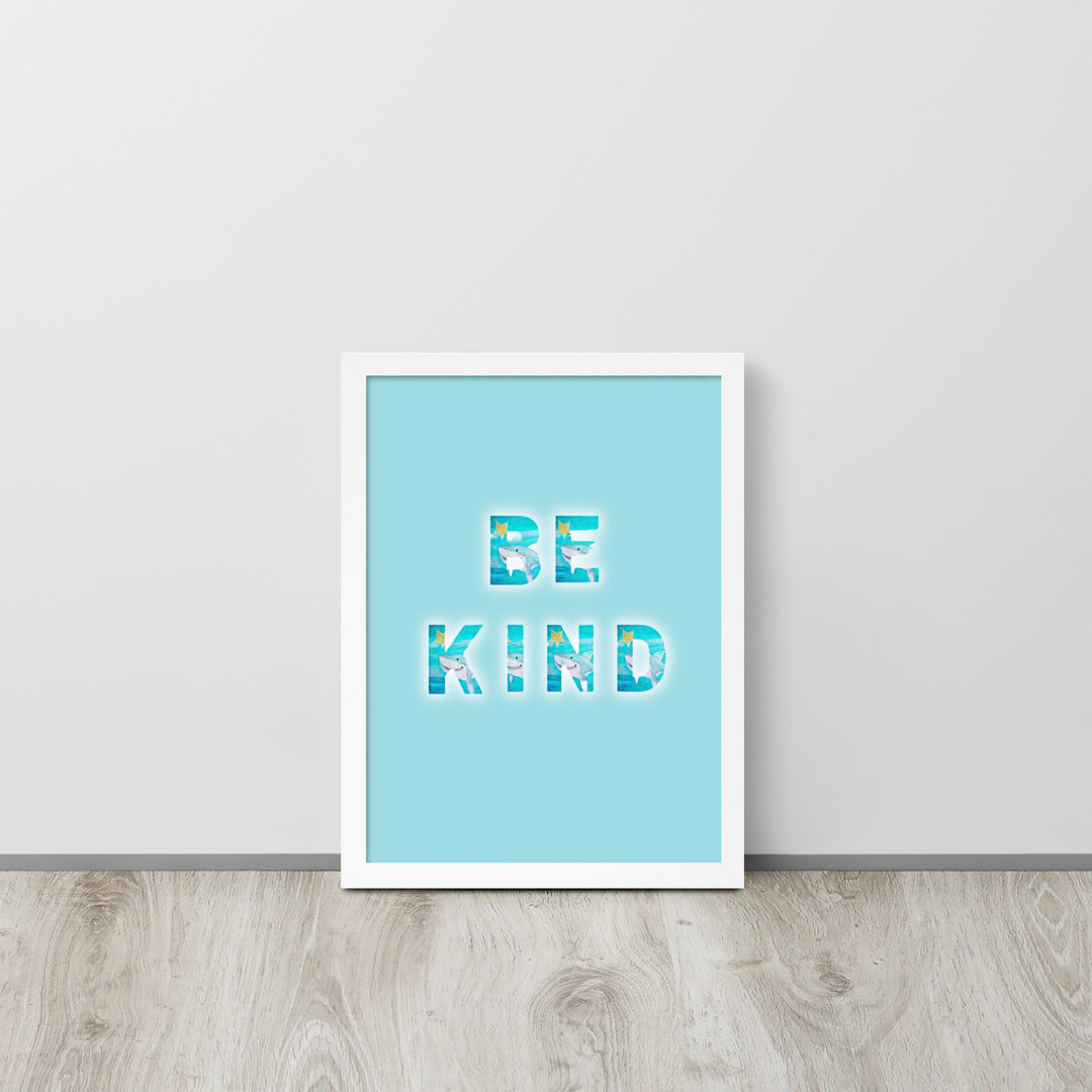 Be Kind Baby Shark with Frame