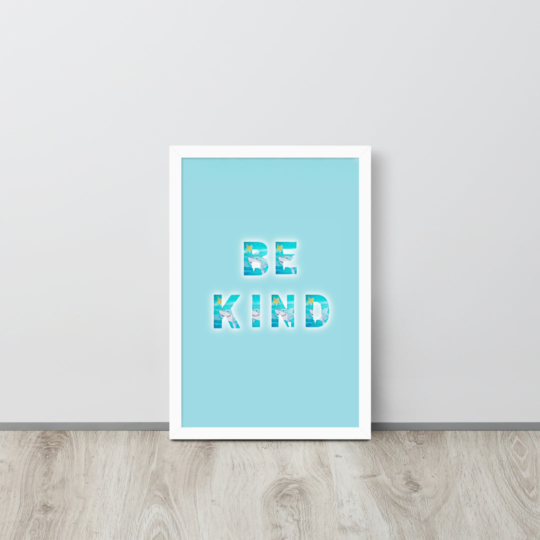 Be Kind Baby Shark with Frame