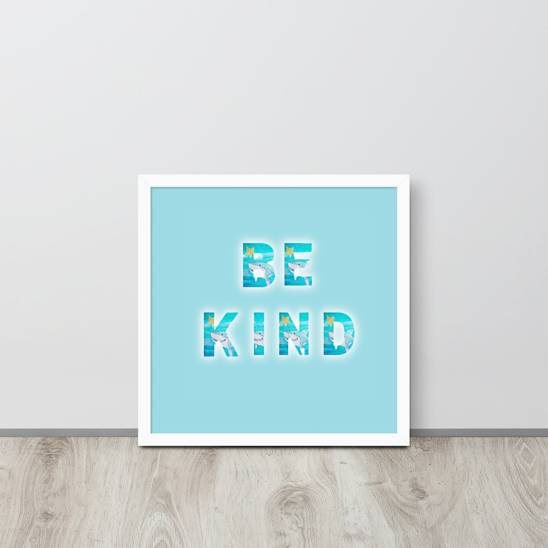 Be Kind Baby Shark with Frame