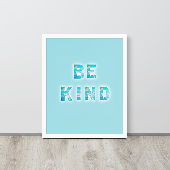 Be Kind Baby Shark with Frame