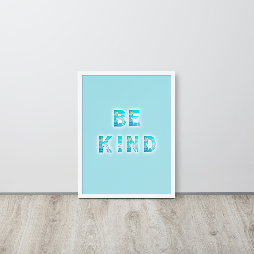 Be Kind Baby Shark with Frame