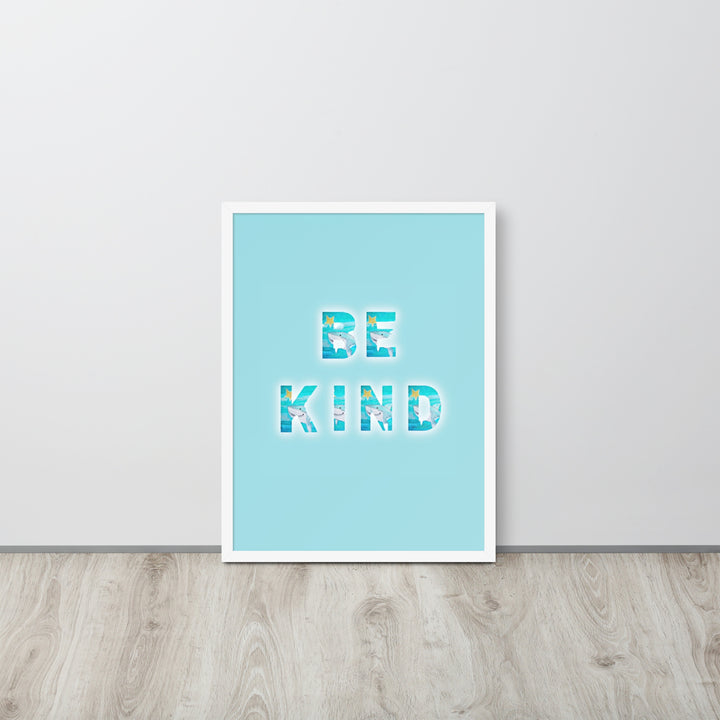 Be Kind Baby Shark with Frame