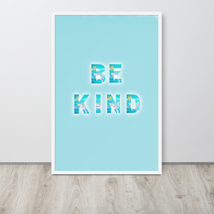 Be Kind Baby Shark with Frame